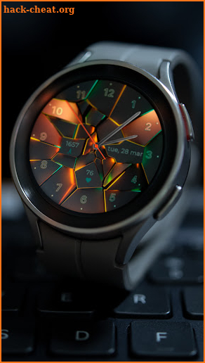 Wear OS Watch Neon Shatte screenshot