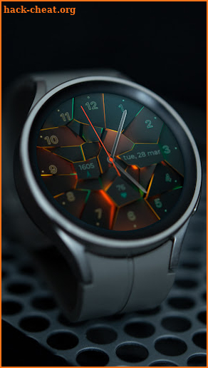 Wear OS Watch Neon Shatte screenshot