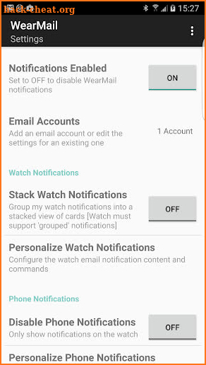 WearMail for Android Wear screenshot
