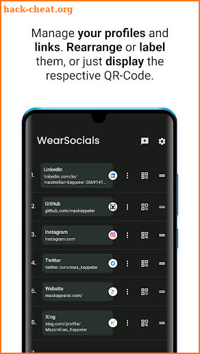 WearSocials: Wear your Socials screenshot