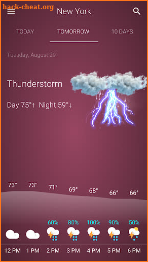 Weather screenshot