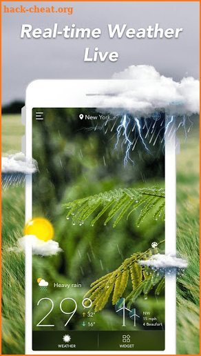 Weather & Clock Widget Android screenshot