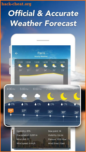 Weather & Clock Widget Android screenshot