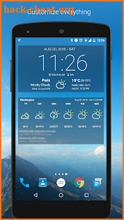 Weather & Clock Widget for Android screenshot
