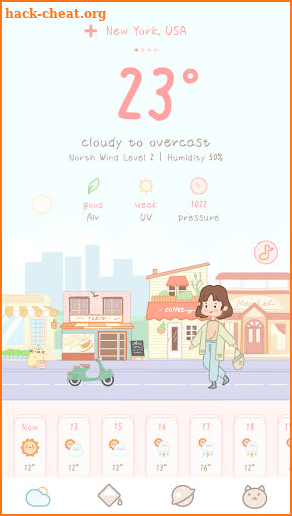 Weather And Journal Widget screenshot