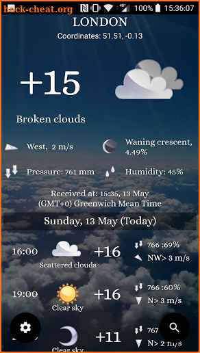 Weather: Any place on earth! screenshot