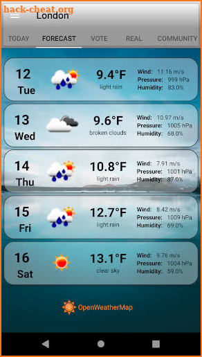 Weather App: Make your own weather w/ a can of fun screenshot