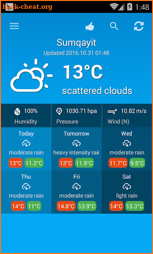 Weather Azerbaijan screenshot
