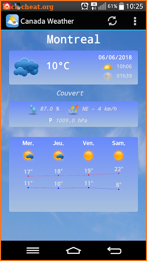 Weather Canada screenshot