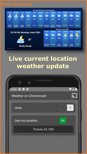 Weather Cast | Chromecast Screensaver screenshot