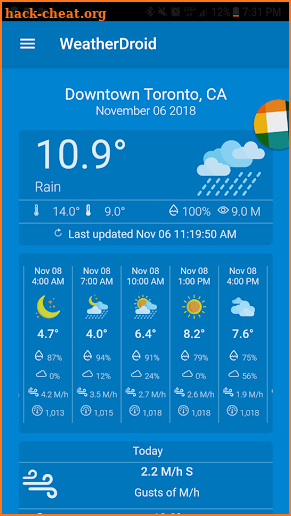 Weather Droid - Weather Forecast App screenshot
