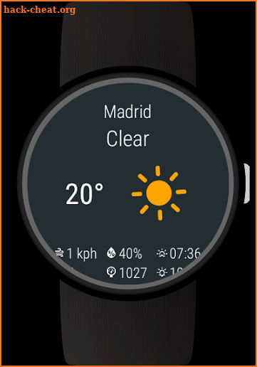 Weather for Wear OS (Android Wear) screenshot
