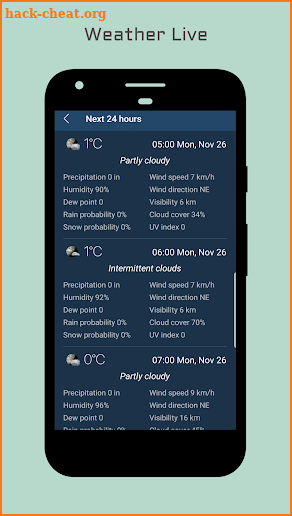 Weather Forecast & Clock Widget screenshot