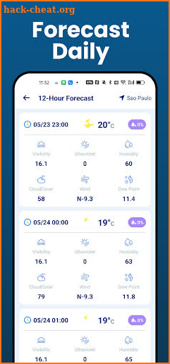 Weather Forecast & Radar Home screenshot