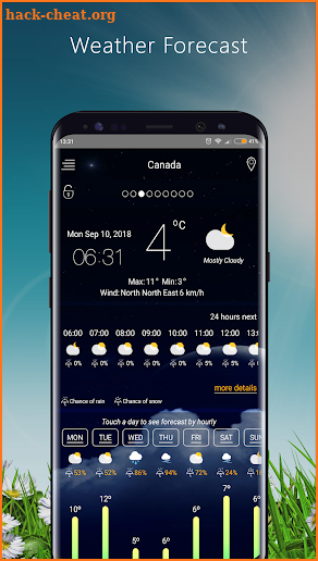 Weather Forecast apps - live Weather 2018 screenshot