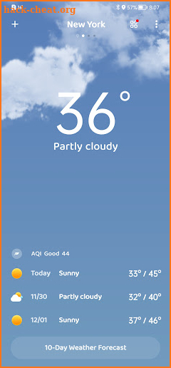 Weather forecast: Dida Weather screenshot