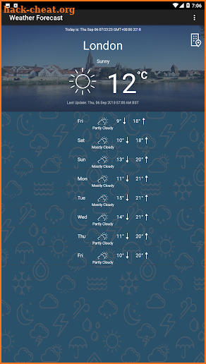 Weather Forecast for World Cities screenshot