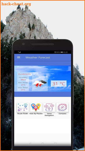 Weather forecast- Maps & Routes ;GPS Navigation: screenshot
