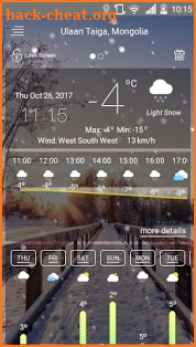 Weather Forecast pro screenshot