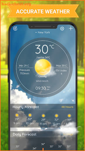 Weather forecast - realtime weather screenshot