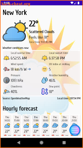 Weather Forecast with Widgets screenshot