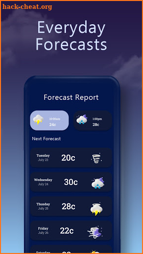 Weather Go - Forecast and weather alerts screenshot