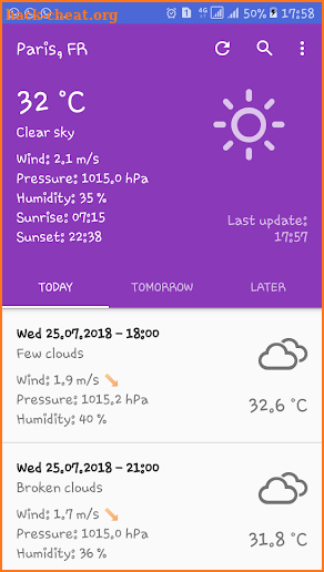 Weather Hub 2018 screenshot