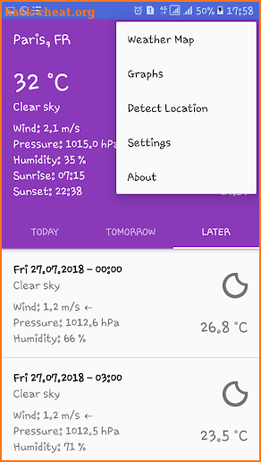 Weather Hub 2018 screenshot