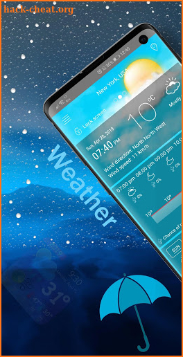 Weather Live Forecast & Clock Widget screenshot