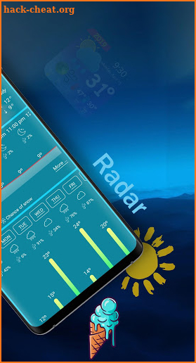 Weather Live Forecast & Clock Widget screenshot