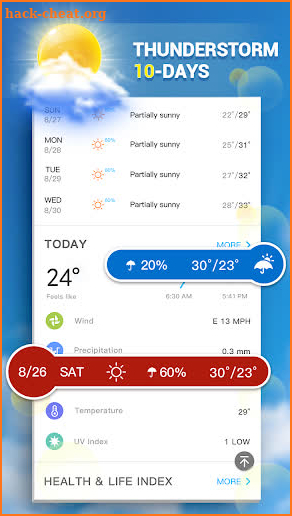 Weather - Live Weather Forecast & Alerts & Widgets screenshot