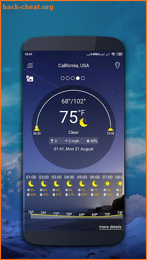 Weather map - Weather forecast screenshot