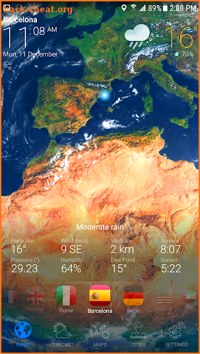 WEATHER NOW - forecast radar & widgets ad free screenshot