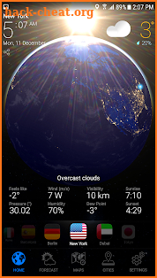 WEATHER NOW Premium US Forecast, 3D Earth & Widget screenshot