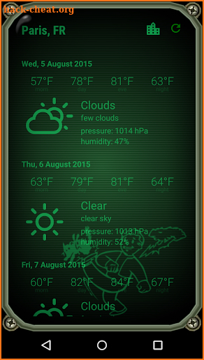 Weather Pipboy screenshot