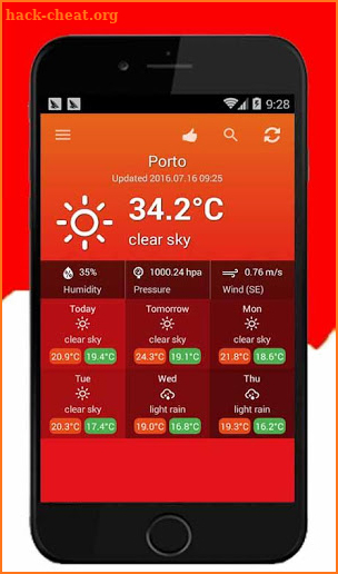 Weather Portugal screenshot