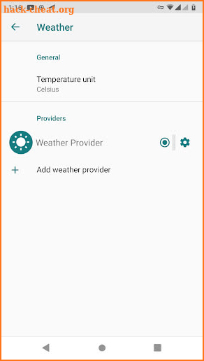 Weather Provider for LineageOS screenshot