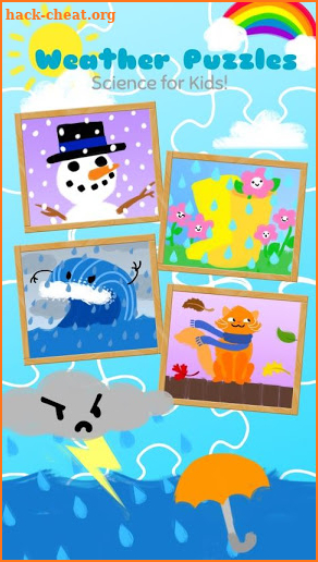 Weather Puzzles for Kids- Gold screenshot