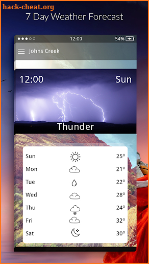 Weather Radar & Weather Clock screenshot