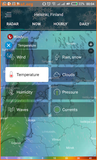 Weather radar map: waves, rain & hurricane tracker screenshot