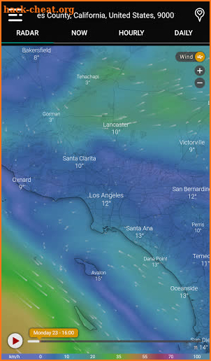 Weather radar PRO: Wind, Rain & Hurricane Tracker screenshot