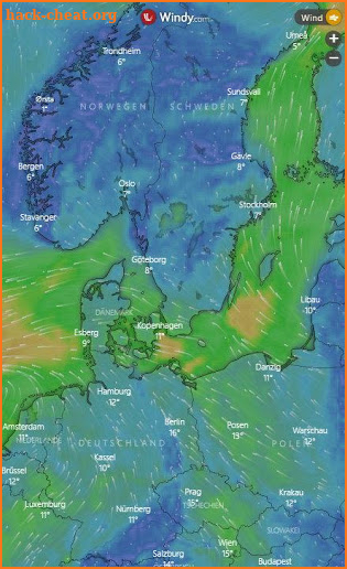 Weather radar - rain radar - precipitation radar screenshot