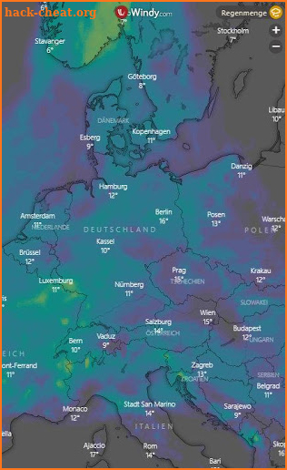 Weather radar - rain radar - precipitation radar screenshot