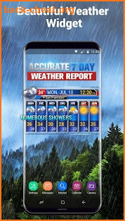 Weather report app& widget screenshot
