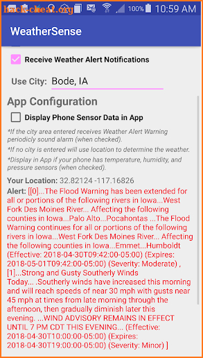 Weather Sense screenshot