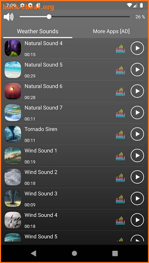 Weather Sounds Ringtones & Wallpapers screenshot