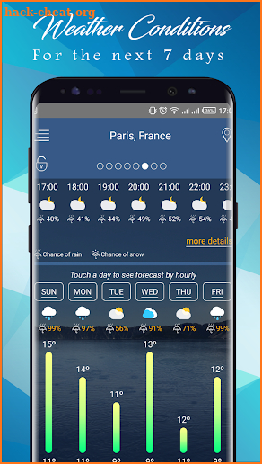 Weather Today App: Forecast, Radar, Clock & Widget screenshot