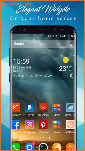 Weather Today App: Forecast, Radar, Clock & Widget screenshot