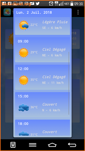 Weather Tunisia screenshot
