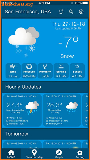 Weather Update With Time Date & Temperature Live screenshot